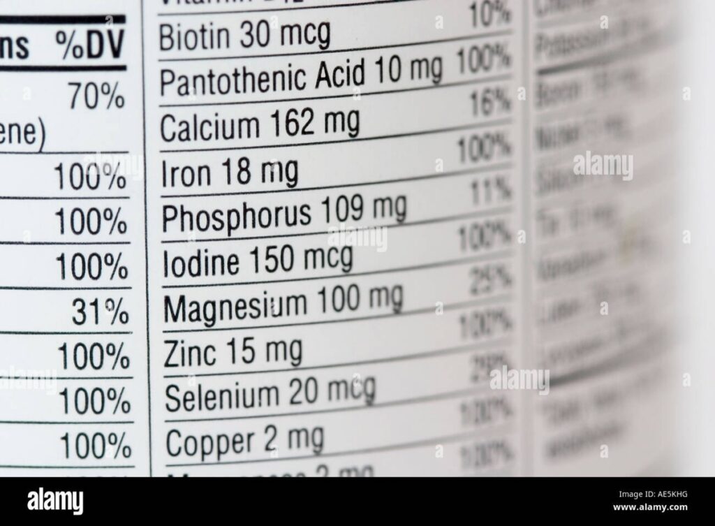 Dog owner holding a supplement bottle and reading the ingredient label